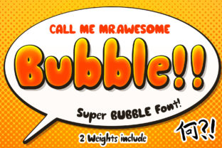 Awesome Bubble: A Display Font for Charming Branding Projects