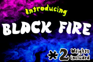 Black Fire Font for Creative Business Branding