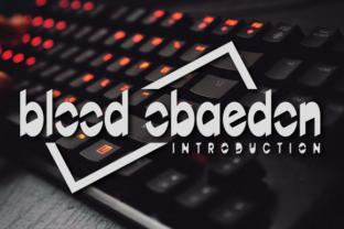 BloodObaedon Font for Modern Web Design and Creative Branding