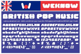 British Pop Music Font for Creative Projects