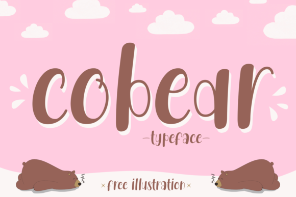 Cobear Font: A Display Typeface for Creative Crafters and Makers