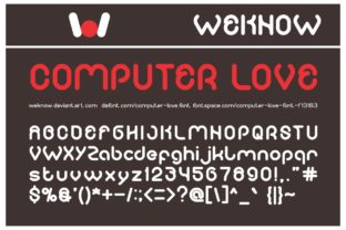 Computer Love Font for Bold Display Typography