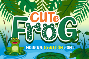 Cute Frog Font for Creative Branding Projects