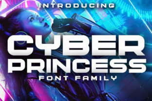 Cyber Princess: A Futuristic Font for Editorial Design