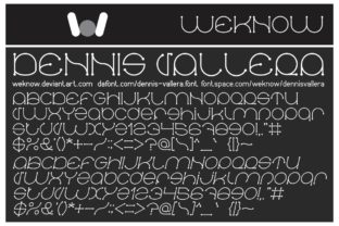 Denis Vallera Font: A Quirky Display Typeface for Creative Makers