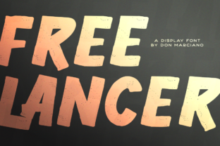Freelancer Font: A Bold Display Typeface for Creative Makers