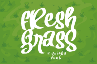 Fresh Grass: A Playful Display Font for Creative Projects