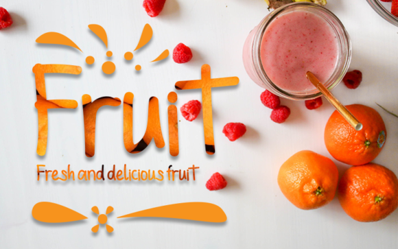 Fruit Display Font for Creative Web Projects
