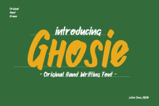 Ghosie Font: A Handwritten Typeface for Creative Publishing