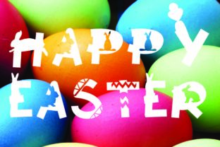 Happy Easter Font for Editorial Design Projects