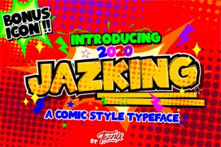 Jazking Display Font for Bold Editorial Design
