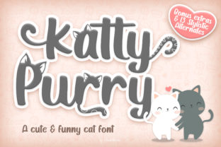 Katty Purry Font: A Playful Display Typeface for Creative Projects