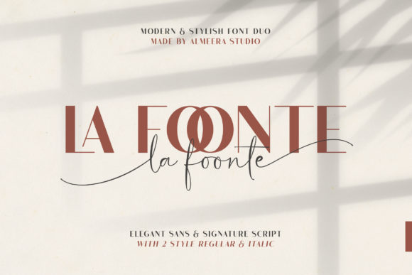 La Foonte Display Font for Web Design and Branding Projects