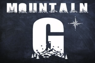 Mountain Font for Outdoor-Themed Branding and Display Projects