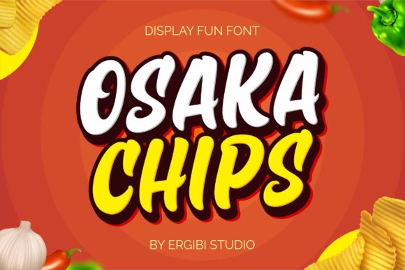 Osaka Chips Font for Bold and Playful Branding