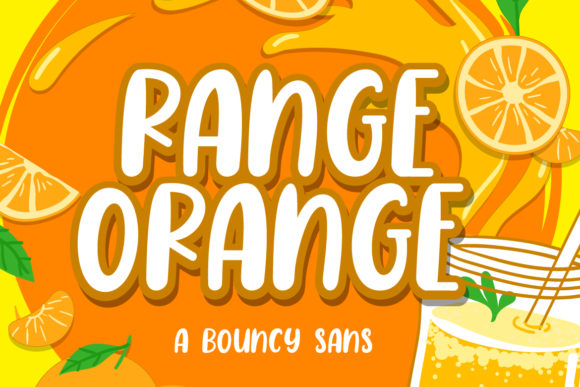 Range Orange Display Font for Creative Web Projects