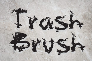 Trash Brush Font for Editorial Design and Creative Publishing
