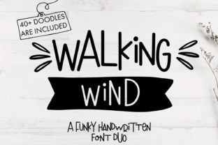 Walking Wind Font for Creative Product Design