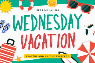 Wednesday Vacation Font: A Playful Typeface for Creative Crafts